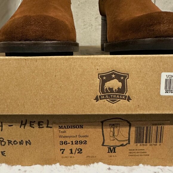 NWT Trask Suede and Leather Ankle Boots - Size 7.5 - Picture 8 of 10